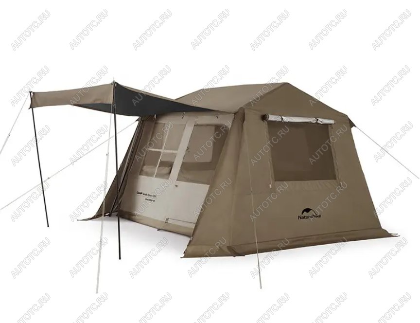 39 259 р. Палатка Naturehike Village 6.0 II поколения 4-местная, коричневая Naturehike cnk2300zp021-br  с доставкой в г. Пермь