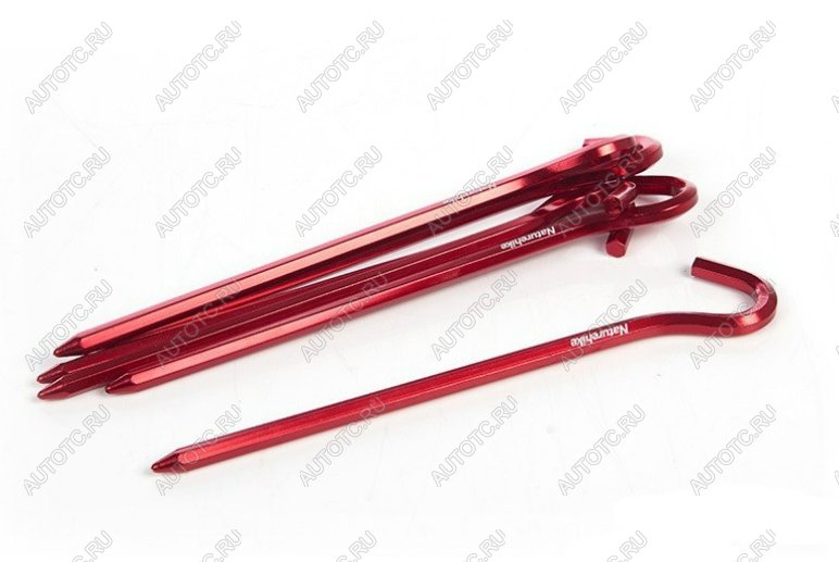 349 р. Колышки Naturehike алюминиевые (6 шт.) 17 см, красный, шестигранный Naturehike nh17d027-d-re  с доставкой в г. Пермь