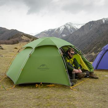 23 359 р. Палатка Naturehike Cloud Peak 20D Si 2-местная, алюминиевый каркас, зеленая Naturehike nh17k240-y-dgr  с доставкой в г. Пермь. Увеличить фотографию 5