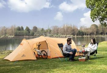 15 659 р. Палатка Naturehike Opalus 3-местная, алюминиевый каркас, оранжевый Naturehike nh17l001-l-tor  с доставкой в г. Пермь. Увеличить фотографию 5