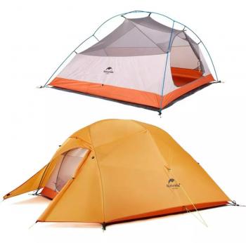 13 599 р. Палатка Naturehike Cloud Up 2-местная, алюминиевый каркас, оранжевая Naturehike nh17t001-t-tor  с доставкой в г. Пермь. Увеличить фотографию 1