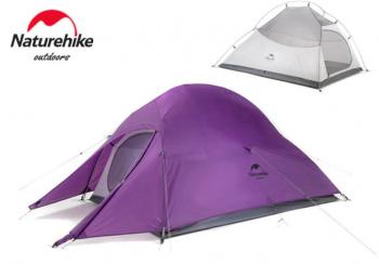 13 299 р. Палатка Naturehike Cloud Up 2-местная, алюминиевый каркас, пурпурный Naturehike nh17t001-t-tpur  с доставкой в г. Пермь. Увеличить фотографию 1