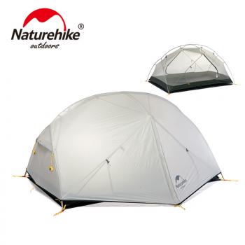 19 099 р. Палатка Naturehike Mongar Si 2-местная, алюминиевый каркас, сверхлегкая, серая Naturehike nh17t007-m-lgdgr  с доставкой в г. Пермь. Увеличить фотографию 1