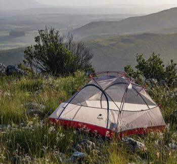 20 729 р. Палатка Naturehike Star-river Si 2-местная, алюминиевый каркас, сверхлегкая, серо-красная Naturehike nh17t012-t-lgrr  с доставкой в г. Пермь. Увеличить фотографию 2
