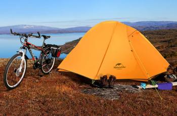 20 649 р. Палатка Naturehike Cycling (Spider) Si 1-местная, алюминиевый каркас, сверхлегкая, оранжевая Naturehike nh18a095-d-dor  с доставкой в г. Пермь. Увеличить фотографию 17