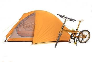 13 899 р. Палатка Naturehike Cycling Si 2-местная, алюминиевый каркас, сверхлегкая, оранжевая Naturehike nh18a180-d-2dor  с доставкой в г. Пермь. Увеличить фотографию 8