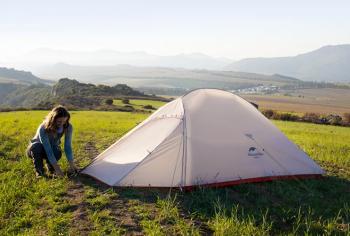 15 289 р. Палатка Naturehike Cloud Up Si 1-местная, алюминиевый каркас, сверхлегкая, серо-красная Naturehike nh18t010-t-dlg  с доставкой в г. Пермь. Увеличить фотографию 10