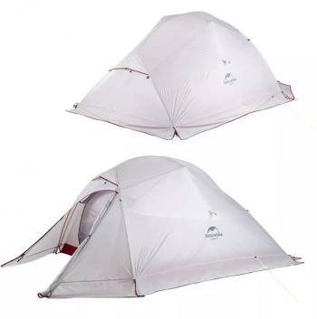 26 359 р. Палатка Naturehike Cloud Up Si 3-местная, алюминиевый каркас,снежная юбка, сверхлегкая, серо-красная Naturehike nh18t030-t-dlgskr  с доставкой в г. Пермь. Увеличить фотографию 1