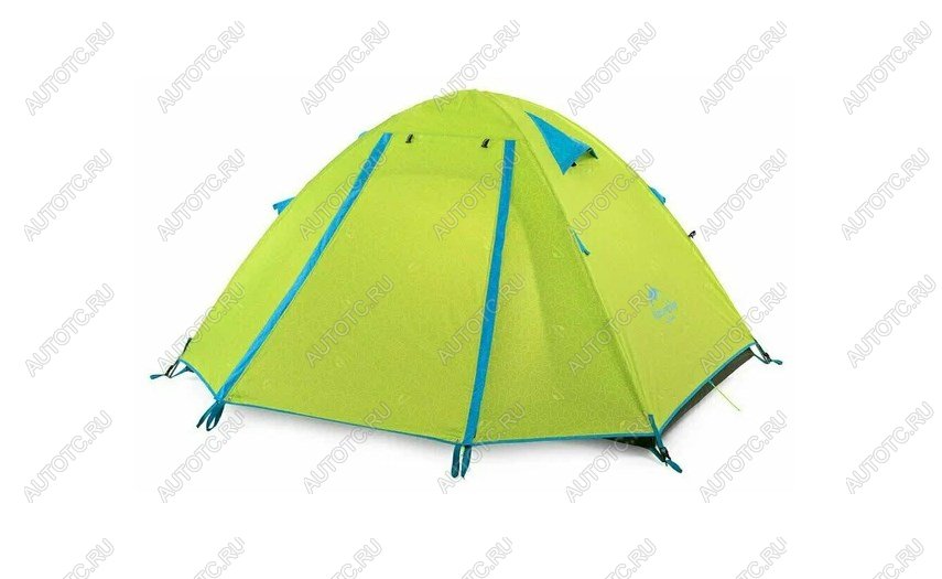 8 969 р. Палатка Naturehike P-Series 2-местная, алюминиевый каркас, салатовый Naturehike nh18z022-p-2dgr  с доставкой в г. Пермь