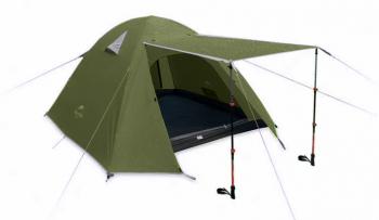 11 989 р. Палатка Naturehike P-Series 4-местная, алюминиевый каркас, зеленая Naturehike nh18z044-p-4dgr  с доставкой в г. Пермь. Увеличить фотографию 3