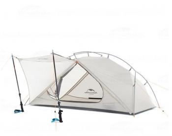 13 669 р. Палатка Naturehike VIK Si, 2-местная, алюминиевый каркас, белая Naturehike nh19zp003-1-2w  с доставкой в г. Пермь. Увеличить фотографию 3