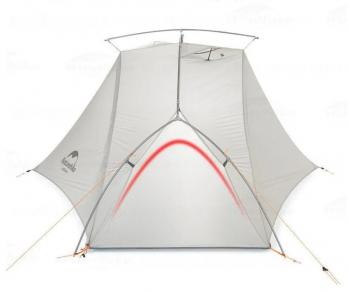 13 669 р. Палатка Naturehike VIK Si, 2-местная, алюминиевый каркас, белая Naturehike nh19zp003-1-2w  с доставкой в г. Пермь. Увеличить фотографию 2