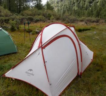 21 599 р. Палатка Naturehike Hiby Si 3-местная, алюминиевый каркас, серо-красная Naturehike nh19zp016-dg  с доставкой в г. Пермь. Увеличить фотографию 13