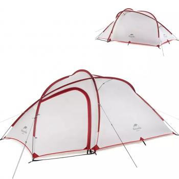 21 599 р. Палатка Naturehike Hiby Si 3-местная, алюминиевый каркас, серо-красная Naturehike nh19zp016-dg  с доставкой в г. Пермь. Увеличить фотографию 2