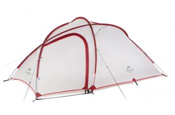 21 599 р. Палатка Naturehike Hiby Si 3-местная, алюминиевый каркас, серо-красная Naturehike nh19zp016-dg  с доставкой в г. Пермь. Увеличить фотографию 1