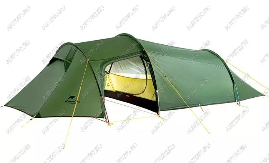 37 979 р. Палатка Naturehike Opalus Si 2-местная, алюминиевый каркас, зеленый Naturehike nh20zp001-dfgr  с доставкой в г. Пермь