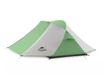 14 159 р. Палатка Naturehike Butterfly 2-местная, алюминиевый каркас, бело-зеленая Naturehike nh21yw132-whgr  с доставкой в г. Пермь. Увеличить фотографию 1