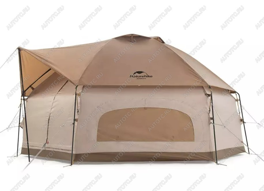 39 349 р. Палатка Naturehike Hexagon шестиугольная 4-местная, алюминиевый каркас, песочный Naturehike nh21zp001-dkh  с доставкой в г. Пермь