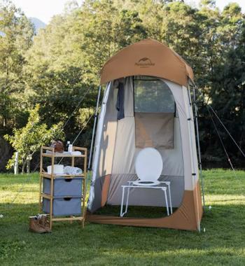 13 629 р. Палатка Naturehike душ-туалет, алюминиевый каркас, коричневый Naturehike nh21zp005-br  с доставкой в г. Пермь. Увеличить фотографию 7