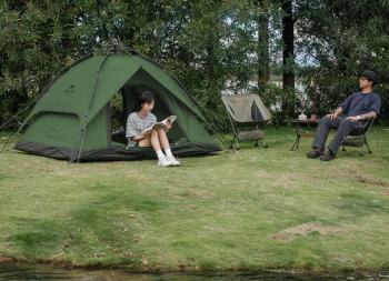 8 529 р. Палатка Naturehike 3-местная, быстросборная, зеленая Naturehike nh21zp008-3fgr  с доставкой в г. Пермь. Увеличить фотографию 14