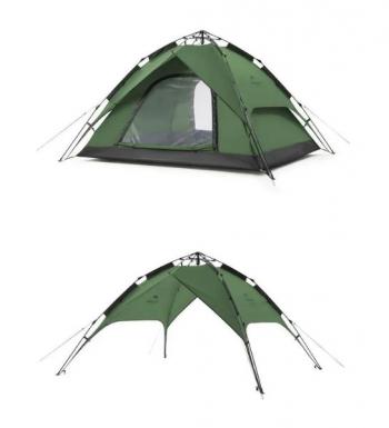 8 249 р. Палатка Naturehike 4-местная, быстросборная, серо-зеленая Naturehike nh21zp008-4ggr  с доставкой в г. Пермь. Увеличить фотографию 4