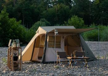 29 739 р. Палатка Naturehike Village 5.0 4-местная, алюминиевый каркас, снежная юбка, зеленая Naturehike nh21zp009-agr  с доставкой в г. Пермь. Увеличить фотографию 3