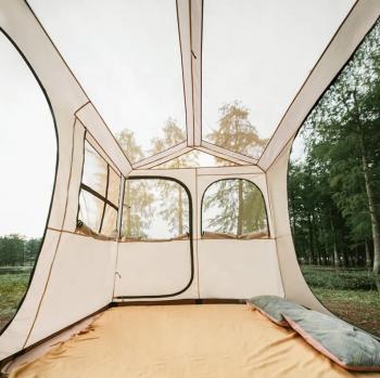 29 739 р. Палатка Naturehike Village 5.0 4-местная, алюминиевый каркас, снежная юбка, бежевая Naturehike nh21zp009-kh  с доставкой в г. Пермь. Увеличить фотографию 17