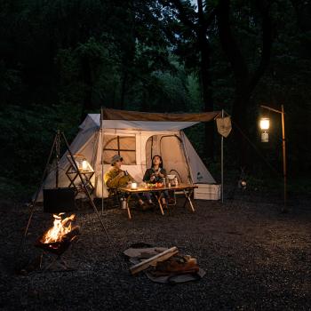 29 739 р. Палатка Naturehike Village 5.0 4-местная, алюминиевый каркас, снежная юбка, бежевая Naturehike nh21zp009-kh  с доставкой в г. Пермь. Увеличить фотографию 5