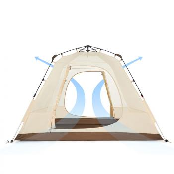 13 949 р. Палатка Naturehike Ango 3-местная, быстросборная, бежевая Naturehike nh21zp010-kh  с доставкой в г. Пермь. Увеличить фотографию 5