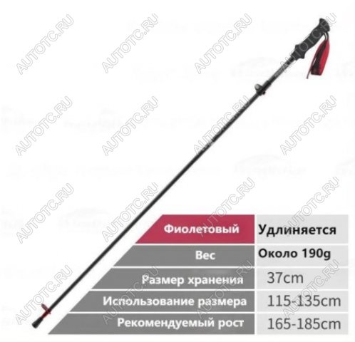 14 519 р. Палки треккинговые, карбон, ST07, фиолетовые, для ходьбы (2 шт.) Naturehike nh18d010-z-pp.set  с доставкой в г. Пермь
