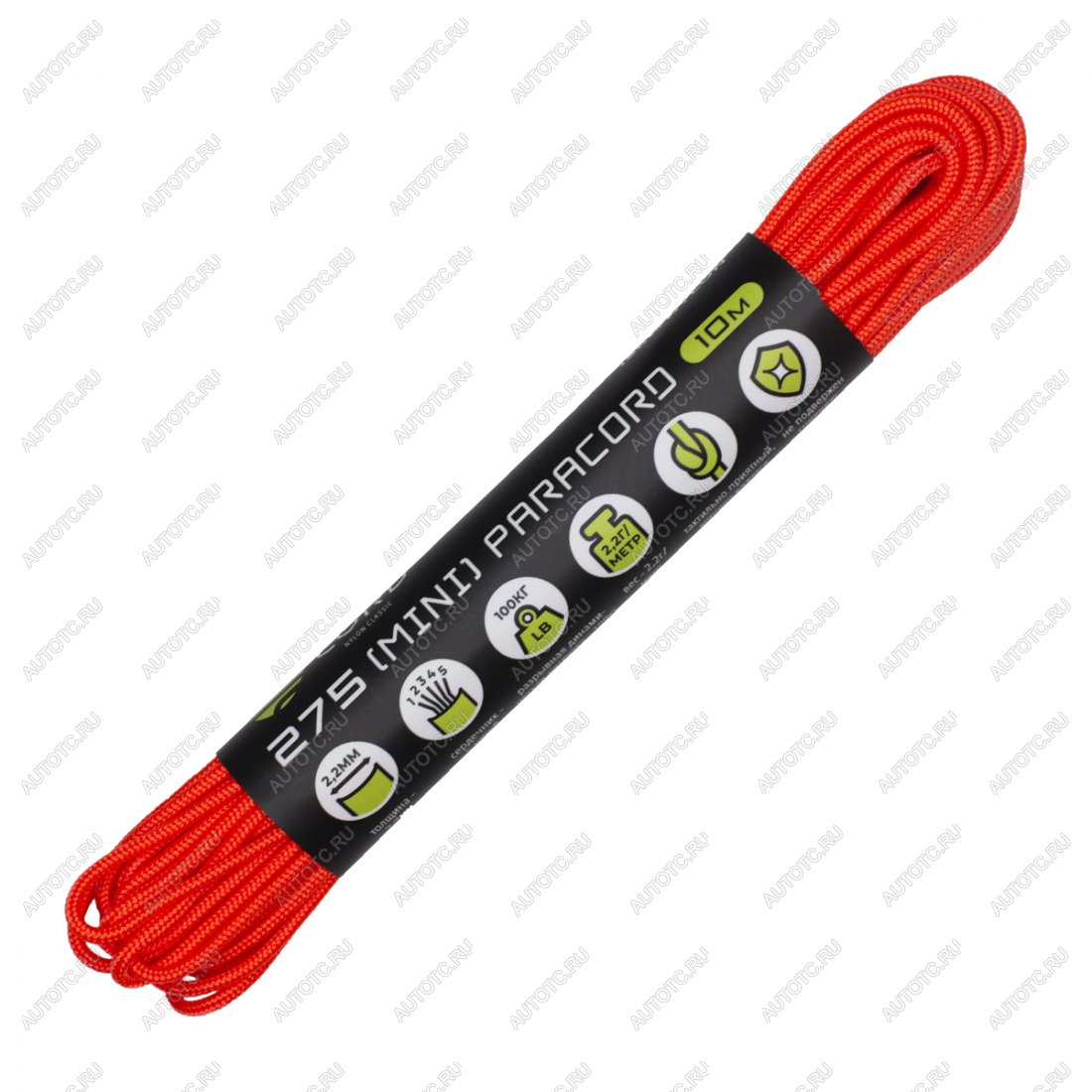 329 р. Паракорд 275 (мини) CORD nylon 10м световозвращающий (neon orange) CORD 275.n10.lm.n.o  с доставкой в г. Пермь