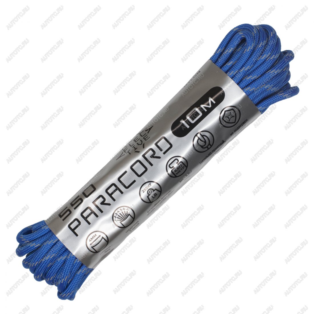 379 р. Паракорд 550 CORD nylon 10м световозвращающий (blue) CORD 550.n10.lm.bl  с доставкой в г. Пермь