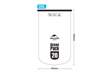1 059 р. Гермомешок Naturehike Ocean Pack 20 л. (зелёный) Naturehike fs15m010-j-20gr  с доставкой в г. Пермь. Увеличить фотографию 7