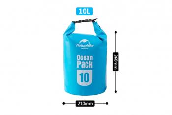 919 р. Гермомешок Naturehike Ocean Pack 10 л. (синий) Naturehike fs15m010-j10bl  с доставкой в г. Пермь. Увеличить фотографию 2