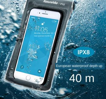 889 р. Гермочехол Naturehike плоский для телефона 11х20 см. (серый) Naturehike nh20sm003-g  с доставкой в г. Пермь. Увеличить фотографию 4