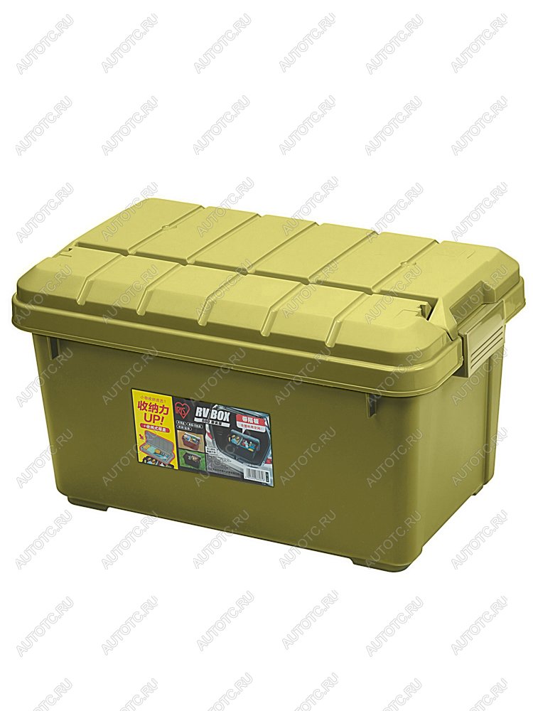 5 139 р. Ящик экспедиционный IRIS RV BOX RV600C c двойной разделенной крышкой, 40 л 61,5x37,5x34 см хаки IRIS OHYAMA rv600ckh  с доставкой в г. Пермь