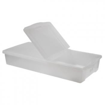 3 879 р. Короб для хранения IRIS UNDER-BED PLASTIC BOX 46л, прозрачный IRIS OHYAMA ub950cl  с доставкой в г. Пермь. Увеличить фотографию 2