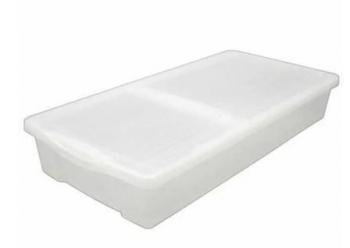 3 879 р. Короб для хранения IRIS UNDER-BED PLASTIC BOX 46л, прозрачный IRIS OHYAMA ub950cl  с доставкой в г. Пермь. Увеличить фотографию 1