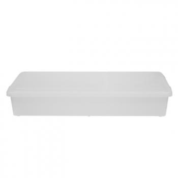 3 879 р. Короб для хранения IRIS UNDER-BED PLASTIC BOX 46л, прозрачный IRIS OHYAMA ub950cl  с доставкой в г. Пермь. Увеличить фотографию 3