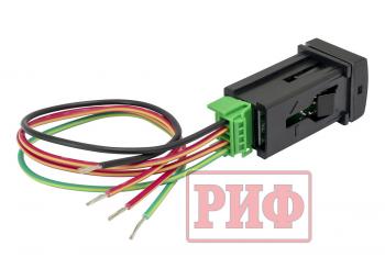989 р. Кнопка ВКЛВЫКЛ, голубой, COMPRESSOR TOYOTA 22x22 РИФ rif22-1-7111404  с доставкой в г. Пермь. Увеличить фотографию 4
