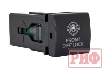 Кнопка ВКЛВЫКЛ, голубой, FRONT DIFF LOCK TOYOTA 22x22 РИФ rif22-1-7111504