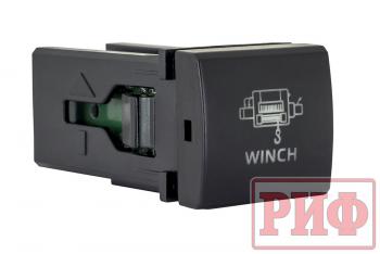 1 089 р. Кнопка ВКЛВЫКЛ, голубой, WINCH POWER TOYOTA 22x22 РИФ rif22-1-7111704  с доставкой в г. Пермь. Увеличить фотографию 1