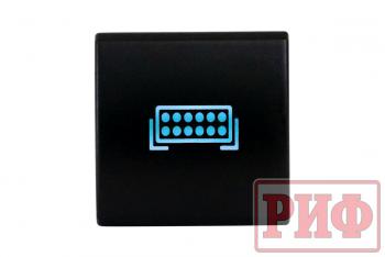 909 р. Кнопка ВКЛВЫКЛ, голубой, FRONT LIGHTS TOYOTA 22x22 РИФ rif22-1-7111904  с доставкой в г. Пермь. Увеличить фотографию 3