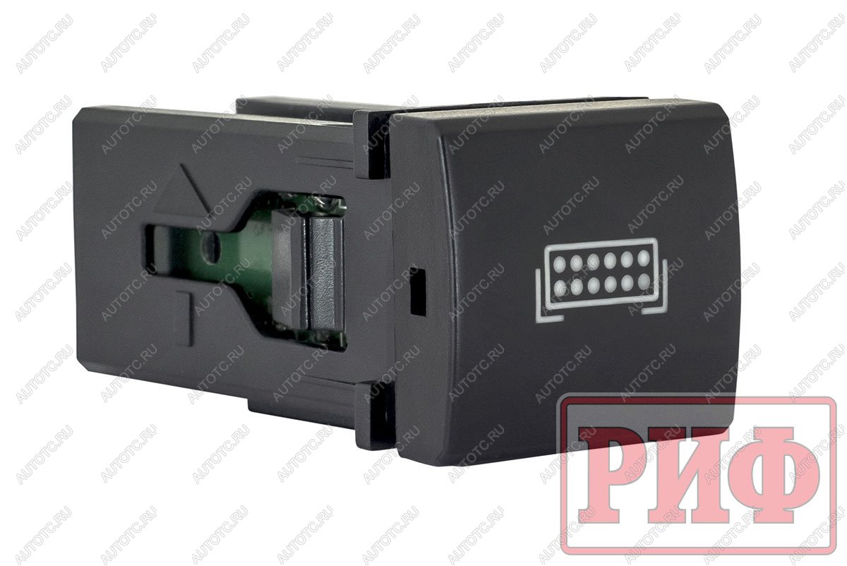 909 р. Кнопка ВКЛВЫКЛ, голубой, FRONT LIGHTS TOYOTA 22x22 РИФ rif22-1-7111904  с доставкой в г. Пермь