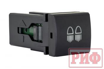 909 р. Кнопка ВКЛВЫКЛ, голубой, REAR LIGHTS TOYOTA 22x22 РИФ rif22-1-7112004  с доставкой в г. Пермь. Увеличить фотографию 1