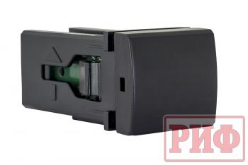 909 р. Кнопка ВКЛВЫКЛ, голубой, TOYOTA 22x22 (под гравировку) РИФ rif22-1-7112104  с доставкой в г. Пермь. Увеличить фотографию 1
