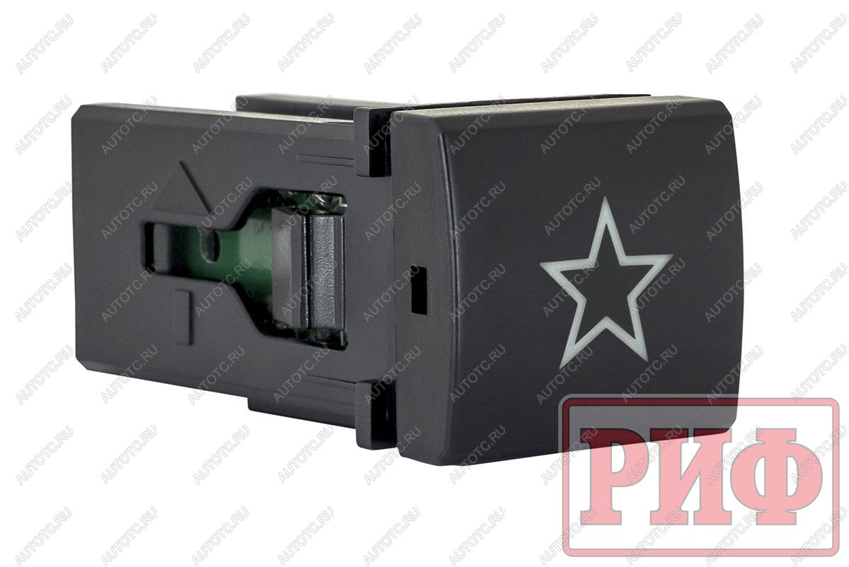 909 р. Кнопка ВКЛВЫКЛ, голубой, универсальная, TOYOTA 22x22 РИФ rif22-1-7112204  с доставкой в г. Пермь