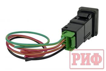 789 р. Кнопка ВКЛВЫКЛ, белый, COMPRESSOR TOYOTA 32x22 РИФ rif22-1-1104404  с доставкой в г. Пермь. Увеличить фотографию 2