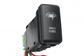 789 р. Кнопка ВКЛВЫКЛ, белый, WINCH POWER TOYOTA 40x20 РИФ rif22-1-1105004  с доставкой в г. Пермь. Увеличить фотографию 1
