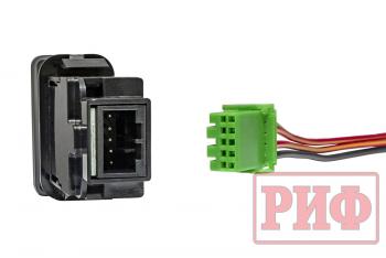 789 р. Кнопка ВКЛВЫКЛ, белый, REAR DIFF LOCK TOYOTA 40x20 горизонтальная РИФ rif22-1-1109614  с доставкой в г. Пермь. Увеличить фотографию 4